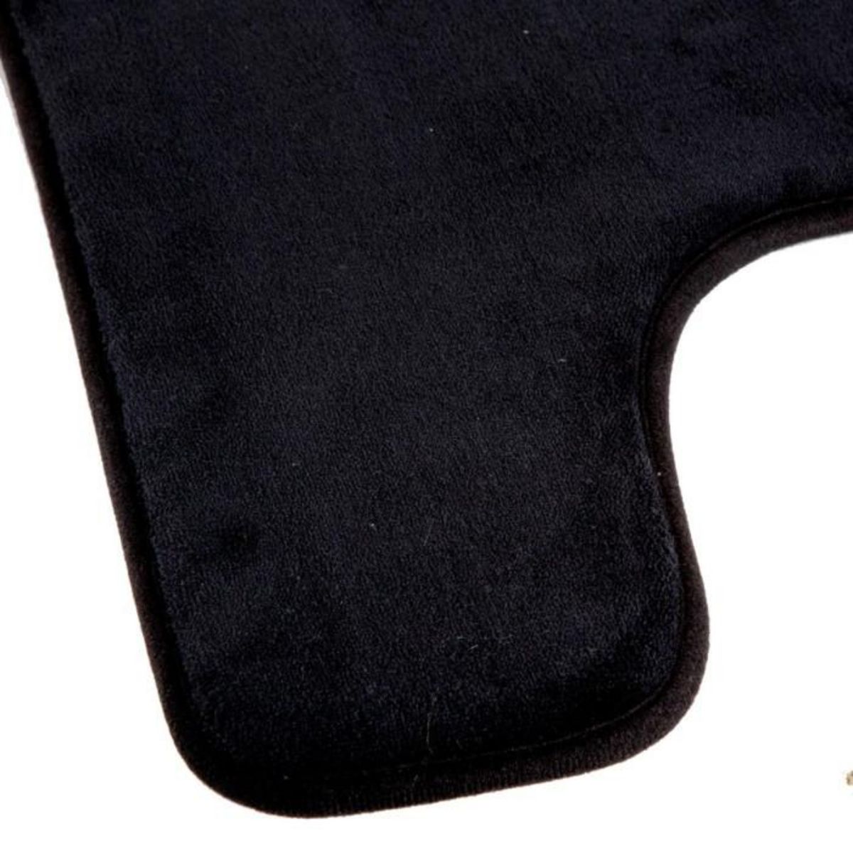 Paris Prix Tapis Contour WC  Mémoire  48x48cm Noir
