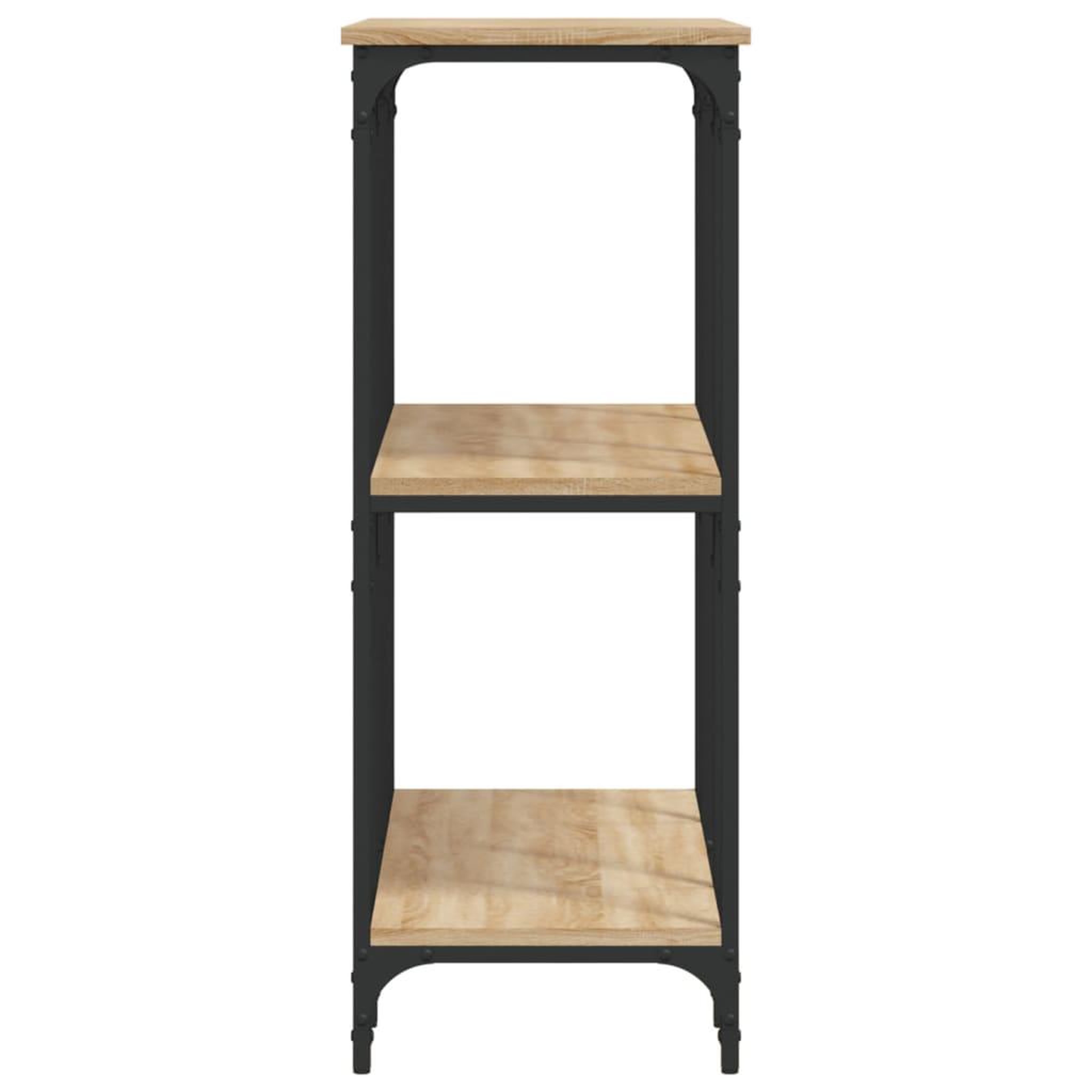Voir la diapositive 5 : VIDAXL Table console chene sonoma 102x35x90 cm bois d'ingenierie
