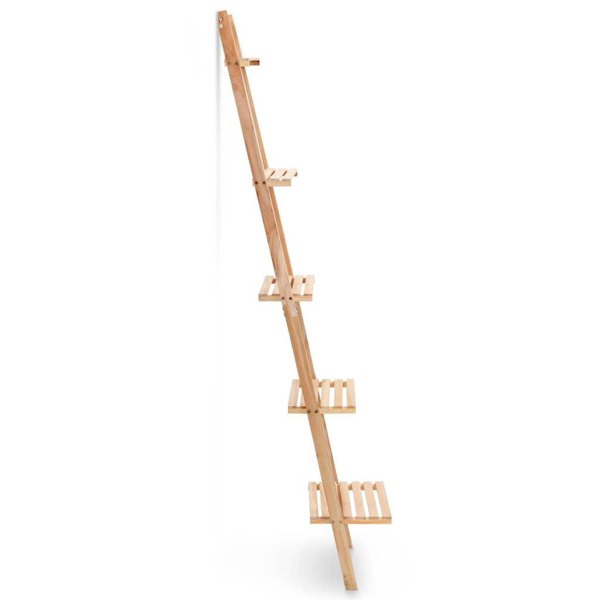 Voir la diapositive 5 : VIDAXL Etagere murale echelle bois de cedre 41,5 x 30 x 176 cm