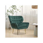 Voir la diapositive 2 : Habitat et Jardin Fauteuil en velours  Austin  - 79 x 71 x 79.5 cm - Vert