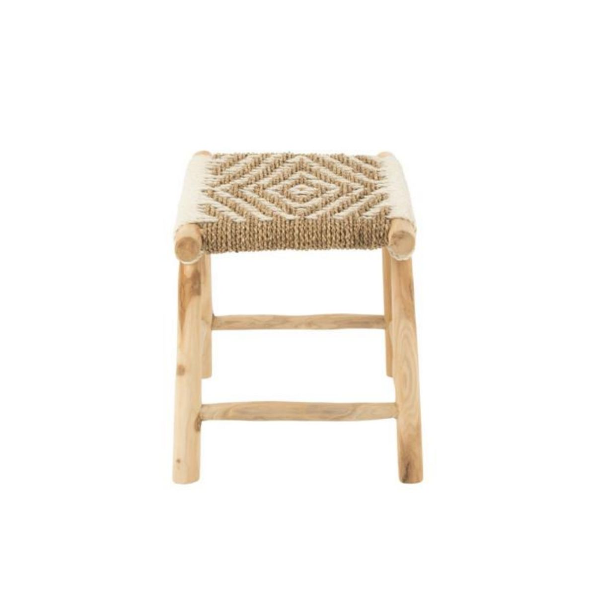 Paris Prix Tabouret en Bois de Teck  Waverly  60cm Naturel