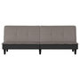 Voir la diapositive 4 : VIDAXL Canape-lit taupe tissu