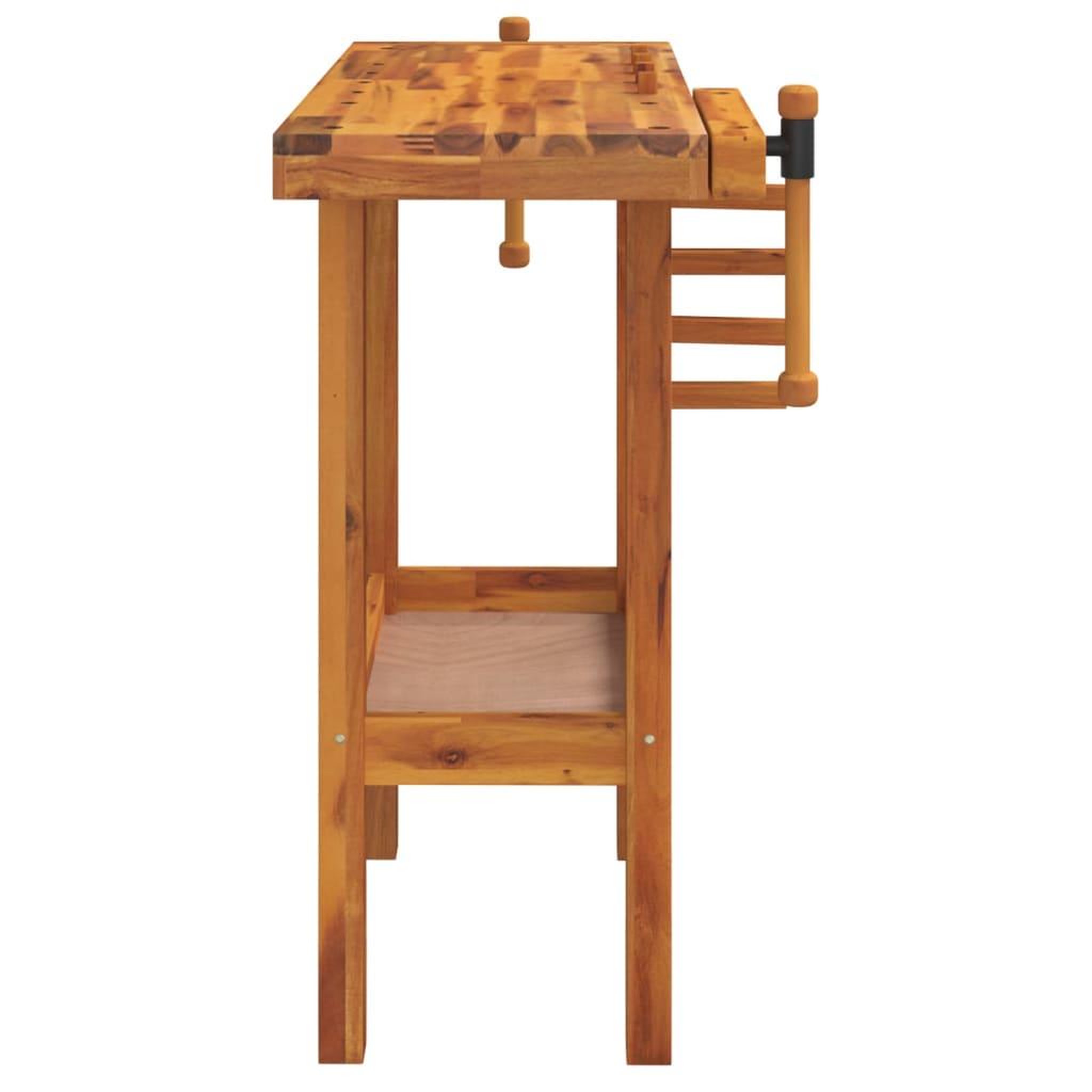 Voir la diapositive 4 : VIDAXL Etabli avec etaux 92x48x83 cm Bois massif d'acacia