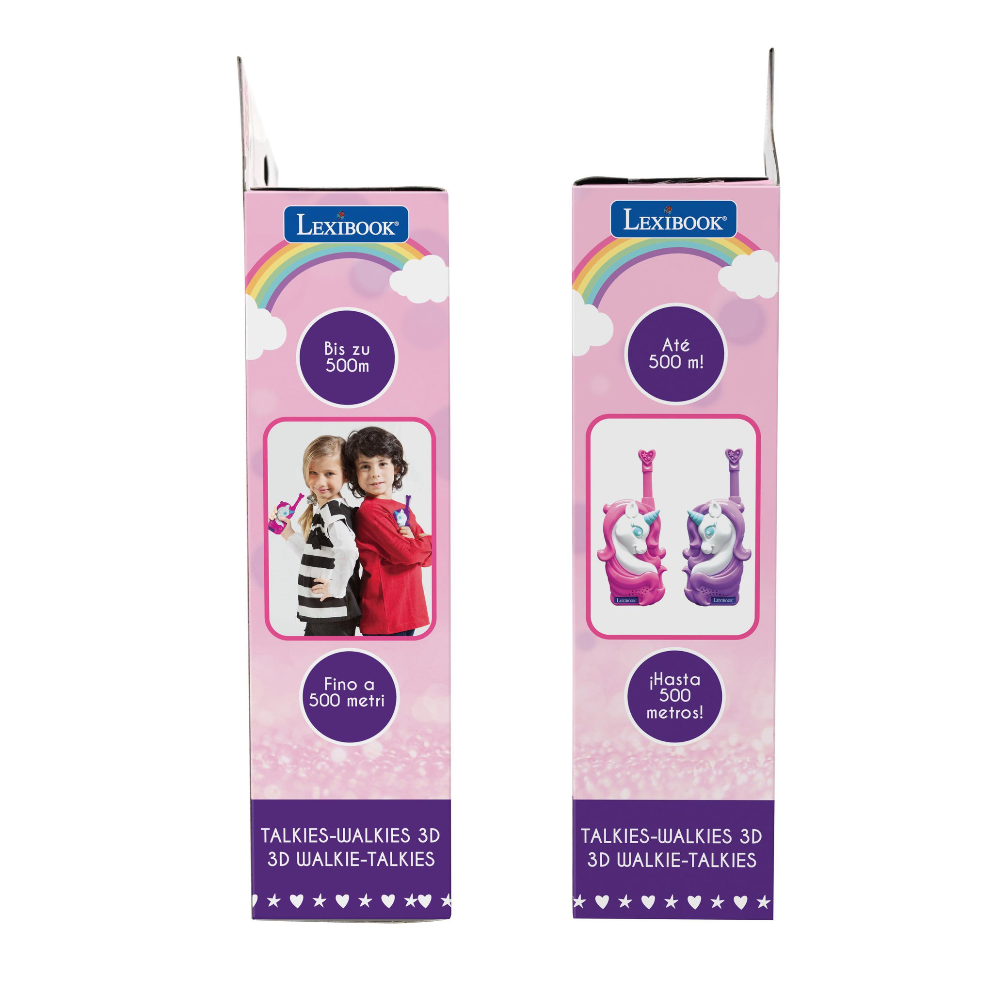Voir la diapositive 3 : Lexibook Talkies-walkies Licornes 3D