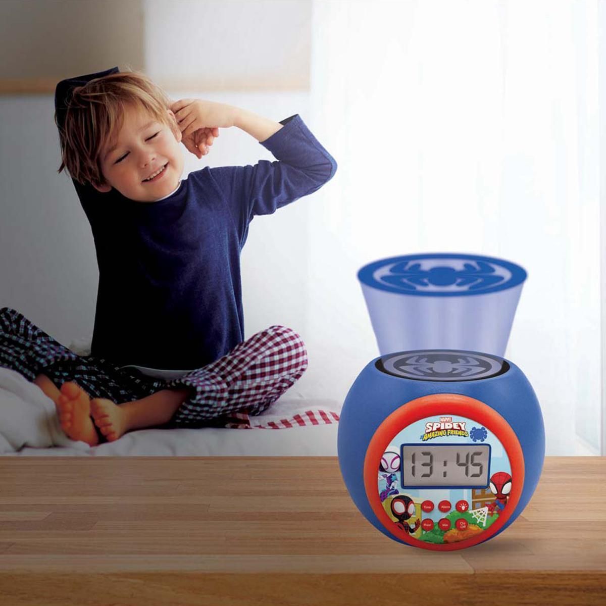 Lexibook Réveil Projecteur Spidey and his amazing friends