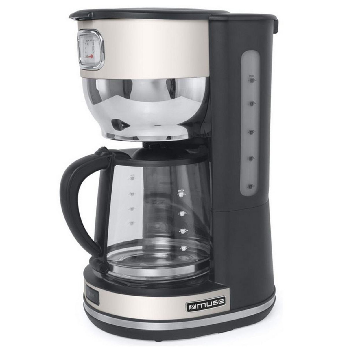 Muse Cafetière filtre 10 tasses 1000w blanc - MS-220SC