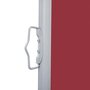 VIDAXL Auvent lateral retractable Rouge 120 x 1000 cm