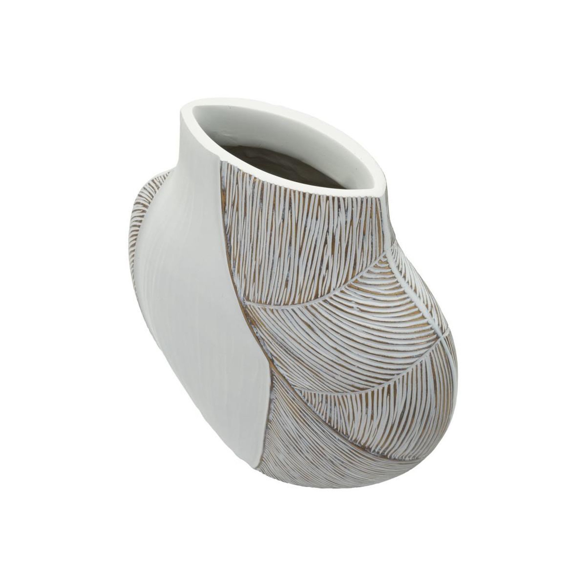 Voir la diapositive 3 : Paris Prix Vase design  hochi  37cm blanc