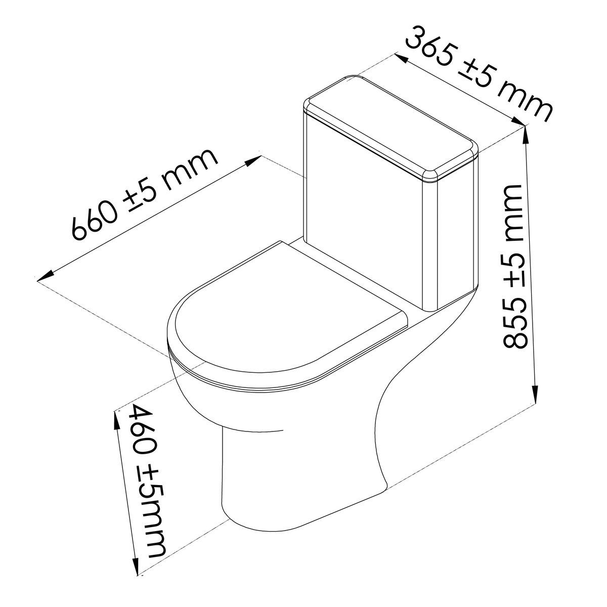 ONDEE ALTI WC SH Blanc sans bride