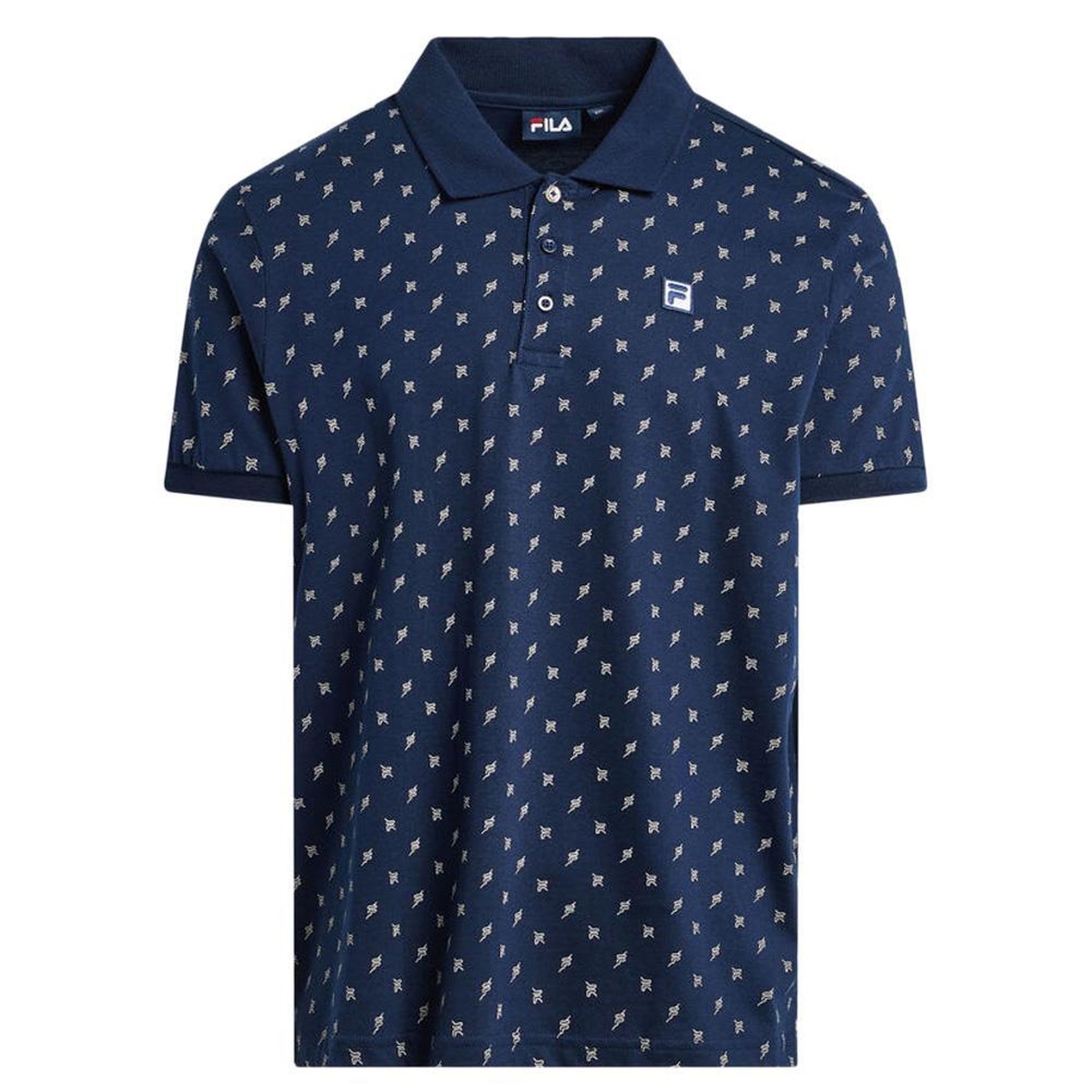FILA Polo  Homme Fila Hart Faded. Coloris disponibles : Bleu