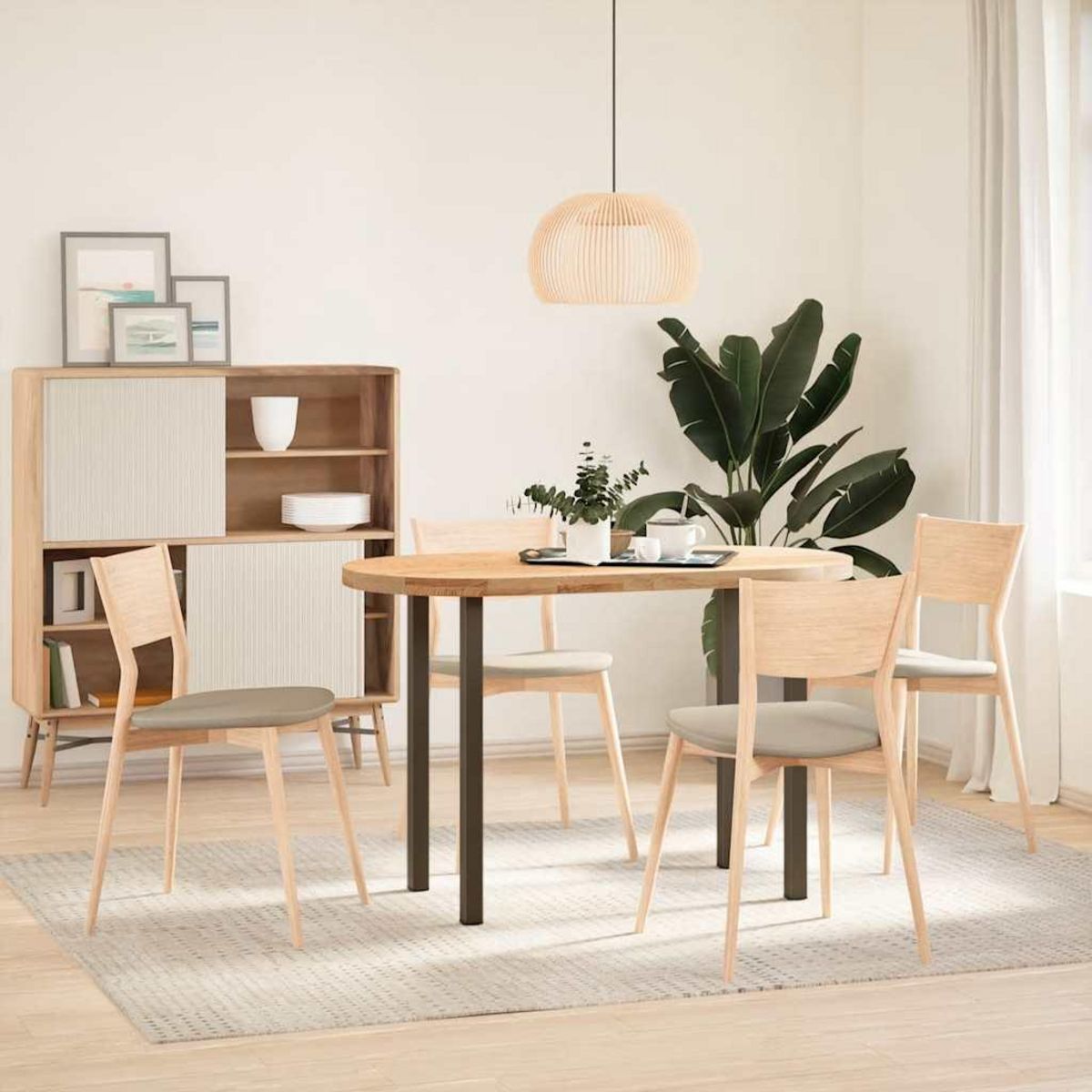 VIDAXL Pieds de table basse acier naturel 4 pcs 72-74 cm acier