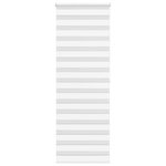 VIDAXL Store zebre blanc 80x200 cm largeur du tissu 75,9 cm polyester