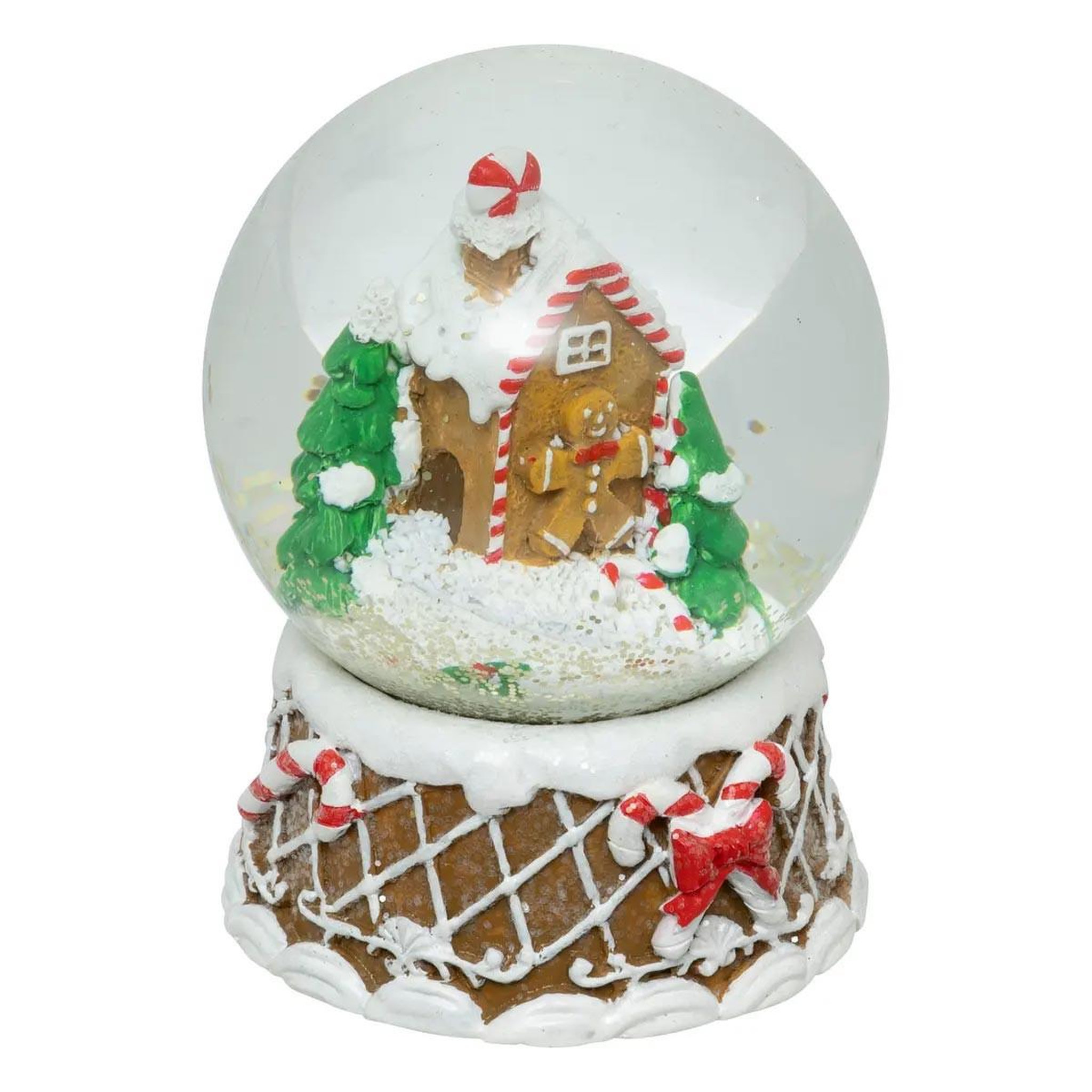 ATMOSPHERA Boule à neige  pain d'épice  11cm multicolore