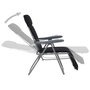 Voir la diapositive 3 : VIDAXL Chaises pliables de jardin avec coussins lot de 2 Noir