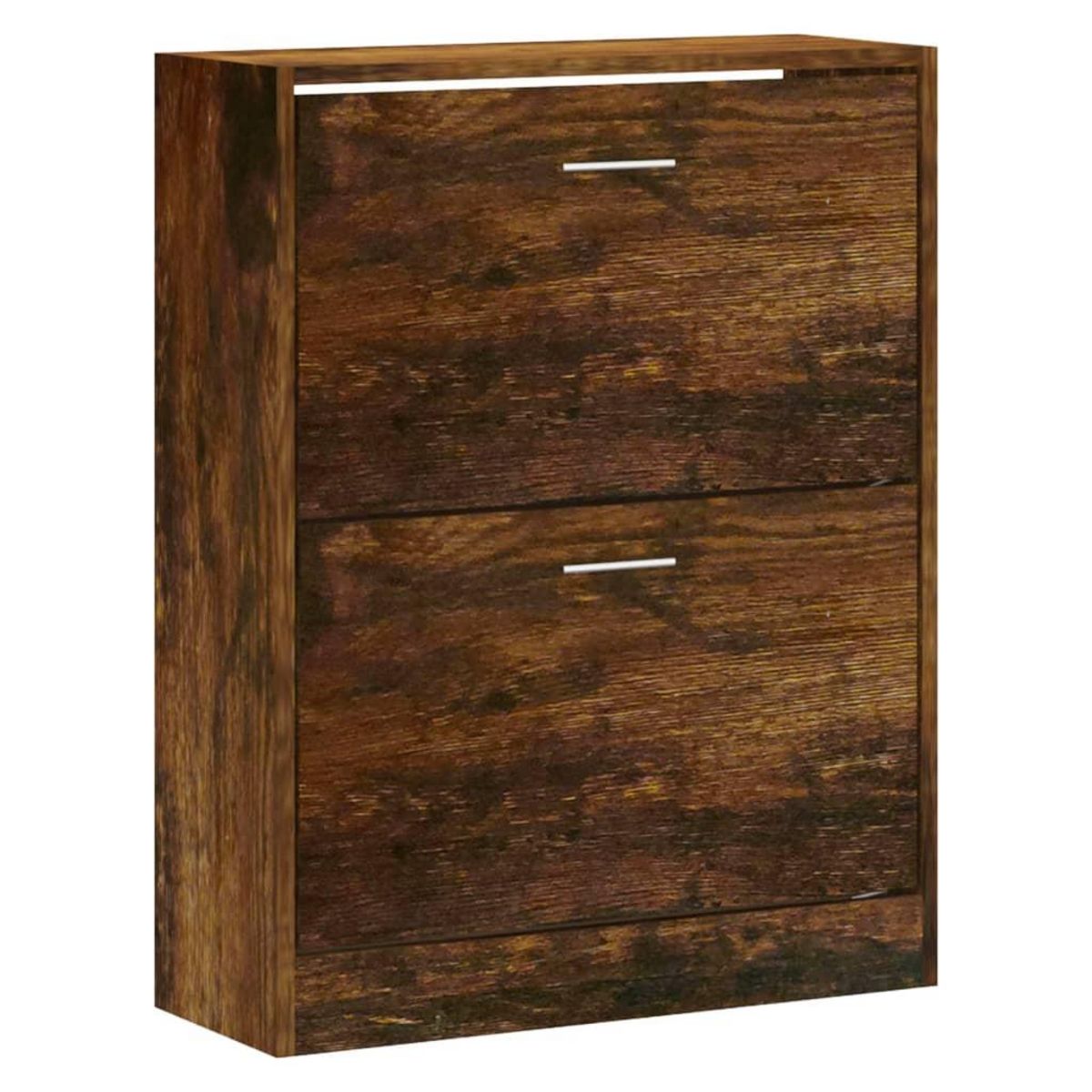 VIDAXL Armoire a chaussures Chene fume 63x24x81 cm Bois d'ingenierie