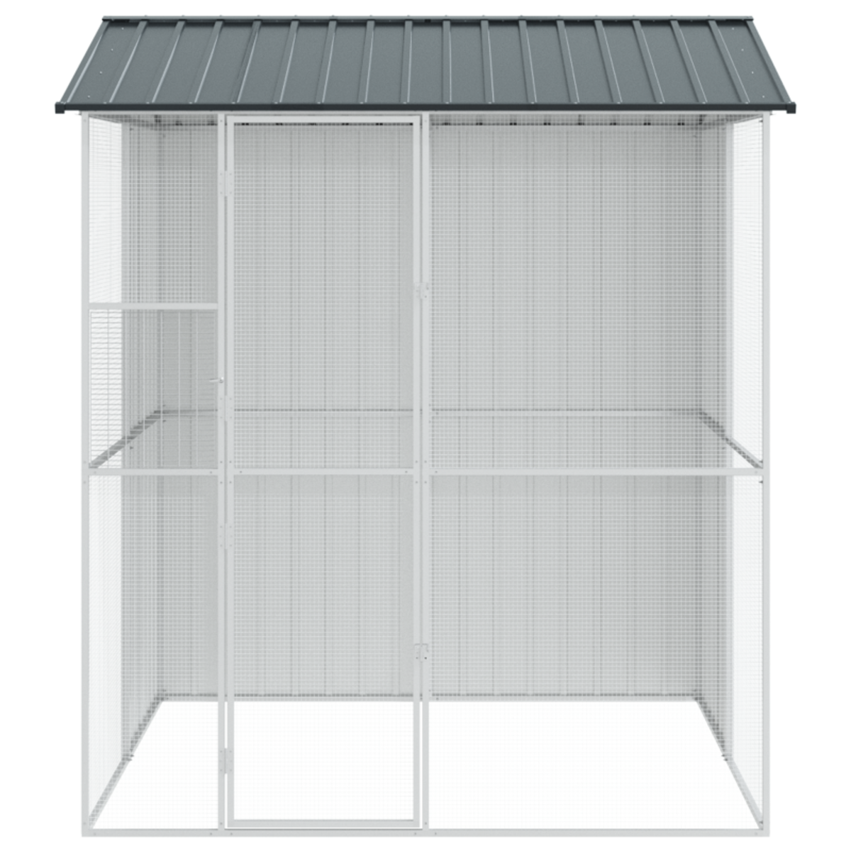 VIDAXL Aviary pour oiseaux Anthracite 215x210x247 cm en acier