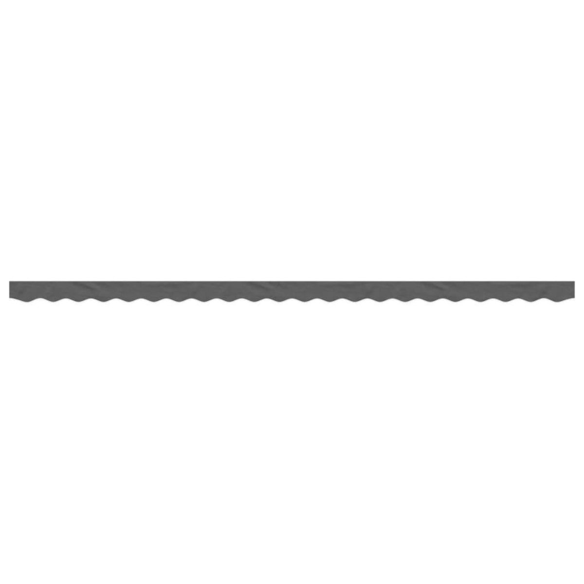 VIDAXL Tissu de remplacement de cantonniere d'auvent rayure anthracite