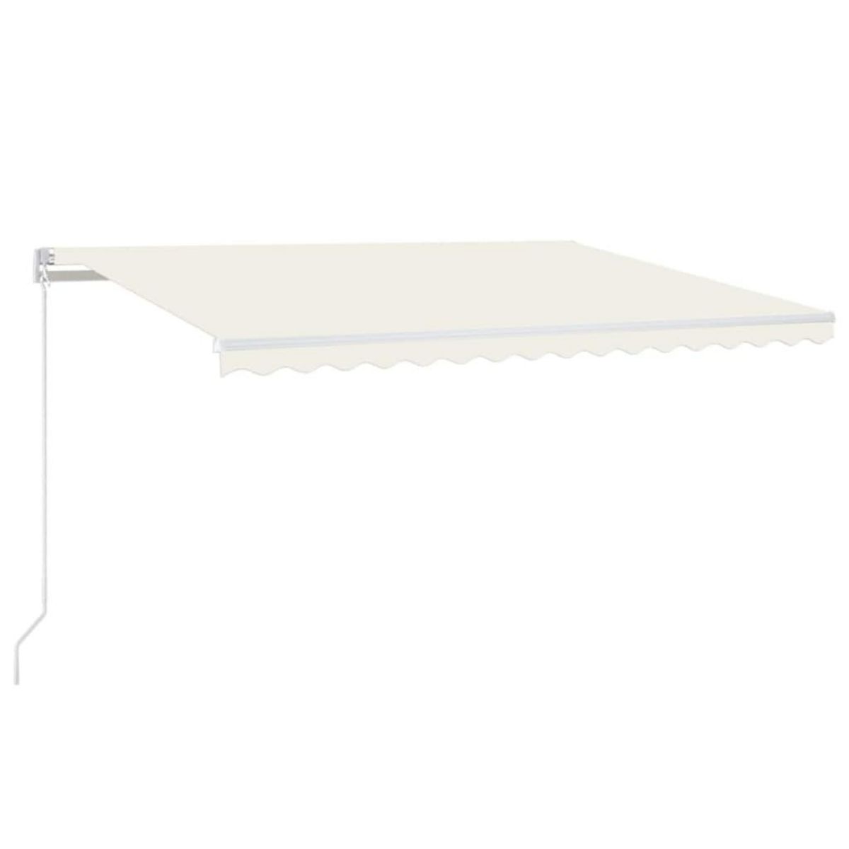 VIDAXL Auvent manuel retractable 400x350 cm Creme