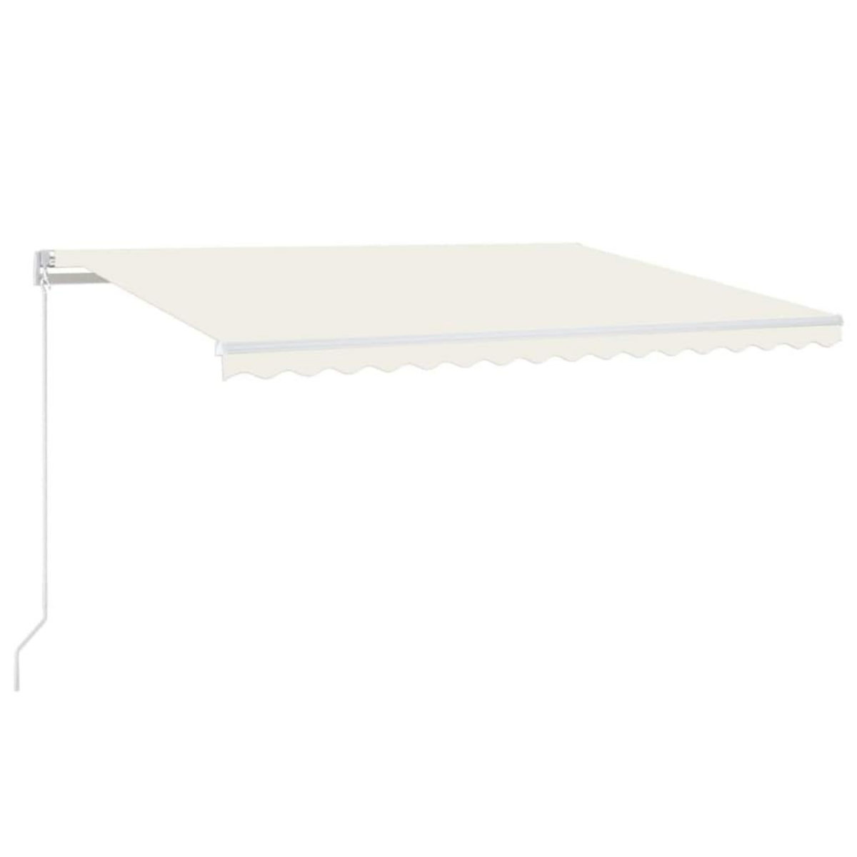 VIDAXL Auvent manuel retractable 400x350 cm Creme