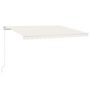 Voir la diapositive 2 : VIDAXL Auvent manuel retractable 400x350 cm Creme