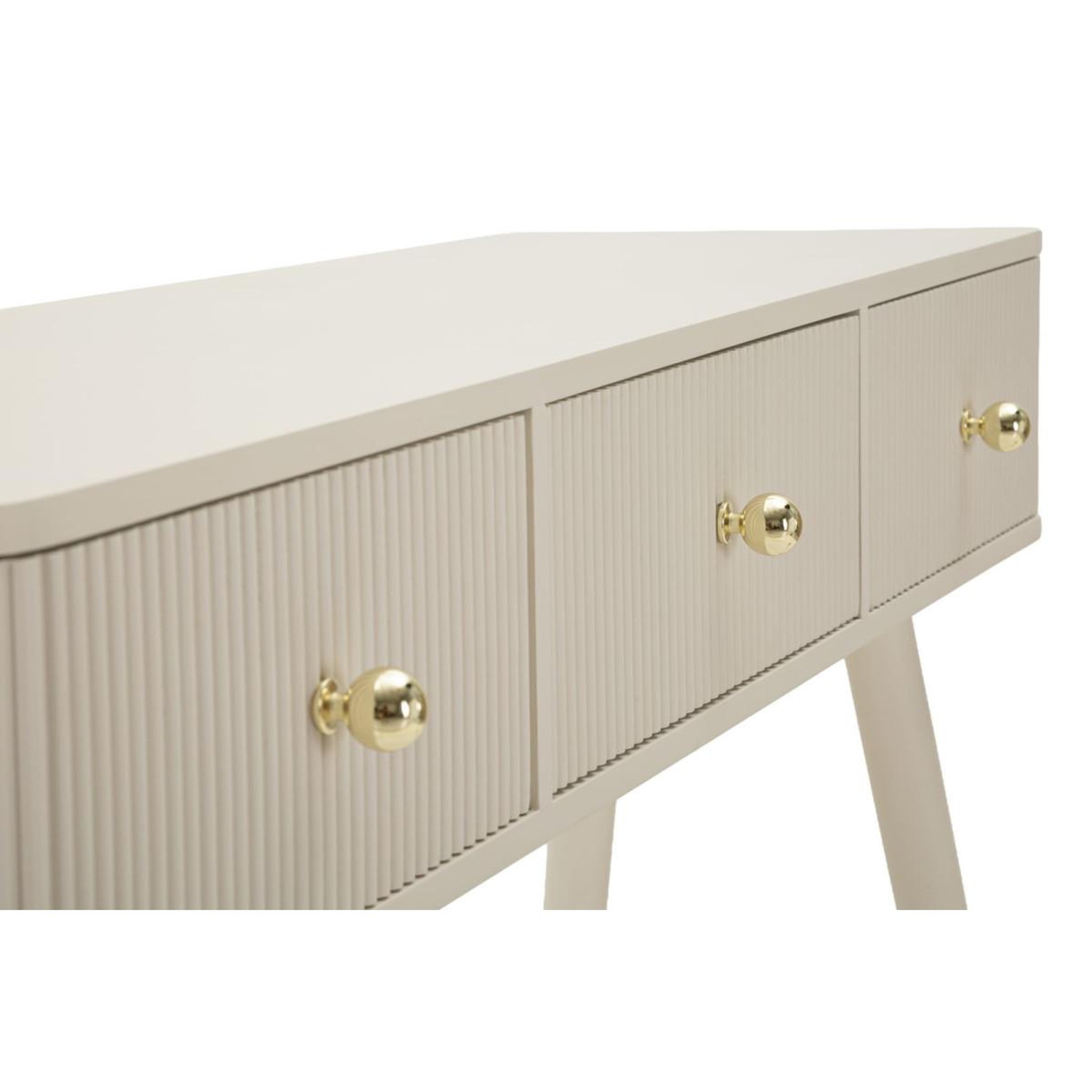 Voir la diapositive 5 : Paris Prix Console 3 tiroirs  shy  108cm blanc
