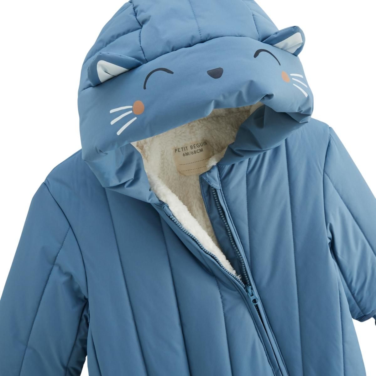 Petit Béguin Combi pilote avec moufles et pieds amovibles Polarmoon