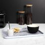 Voir la diapositive 4 : Paris Prix Plateau de Service  Brooklyn  42cm Noir & Blanc