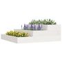 Voir la diapositive 3 : VIDAXL Jardiniere Blanc 78x78x27 cm Bois massif de pin