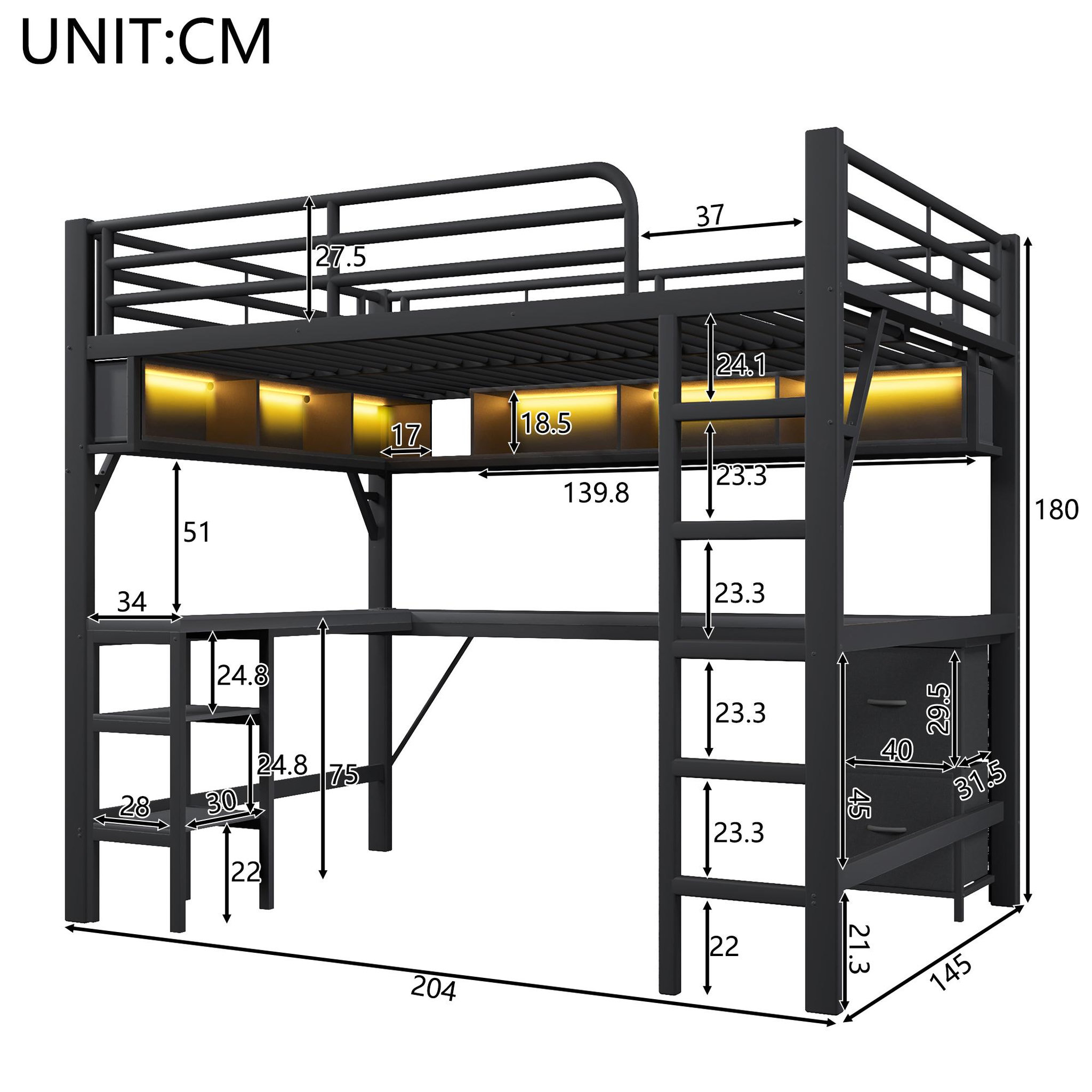 Voir la diapositive 3 : MERAX Lit mezzanine