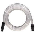 VIDAXL Tuyau d'aspiration avec raccords en PVC transparent 1  10 m PVC