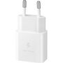 Voir la diapositive 2 : Samsung Chargeur secteur USB-C 15W + cable blanc
