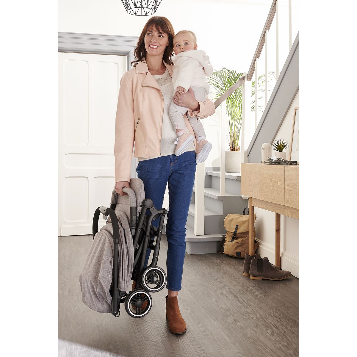 AUCHAN BABY Poussette shopper ultra compacte Lali