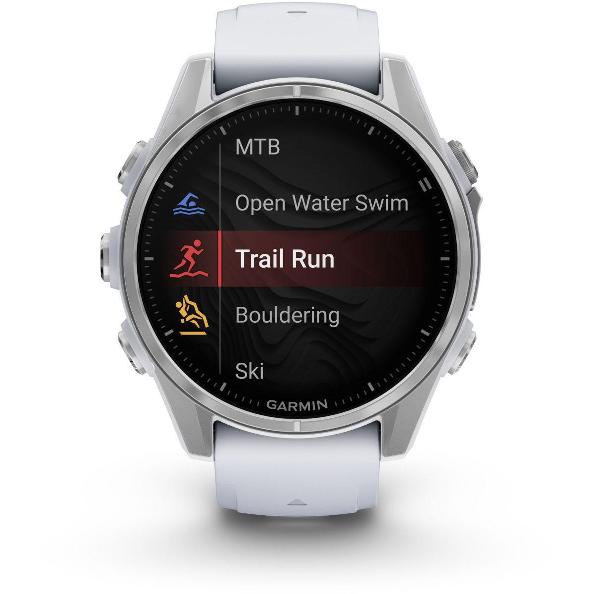 Voir la diapositive 2 : GARMIN Montre sport Fenix 8 43mm Blanc