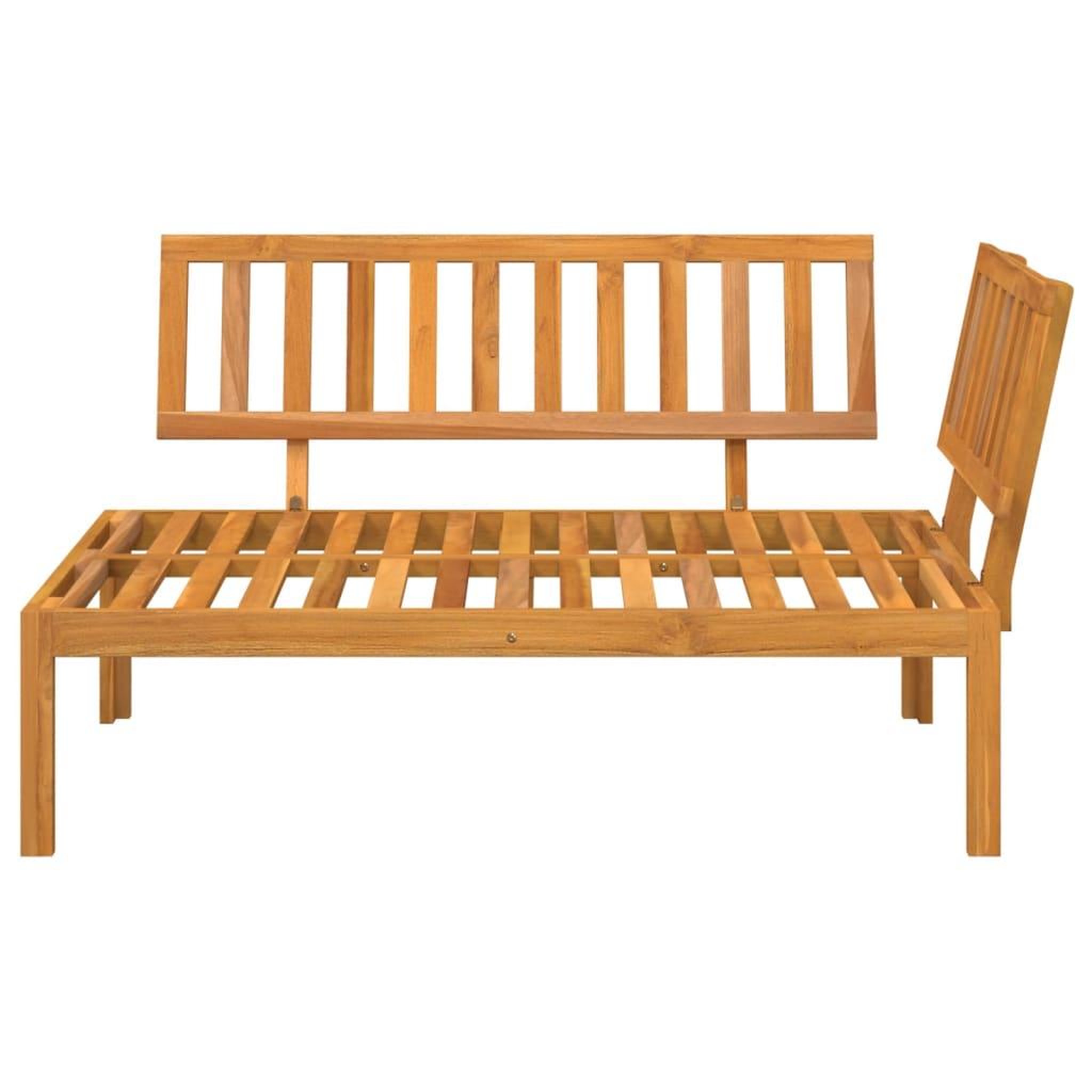 Voir la diapositive 3 : VIDAXL Canape d'angle palette de jardin bois massif d'acacia