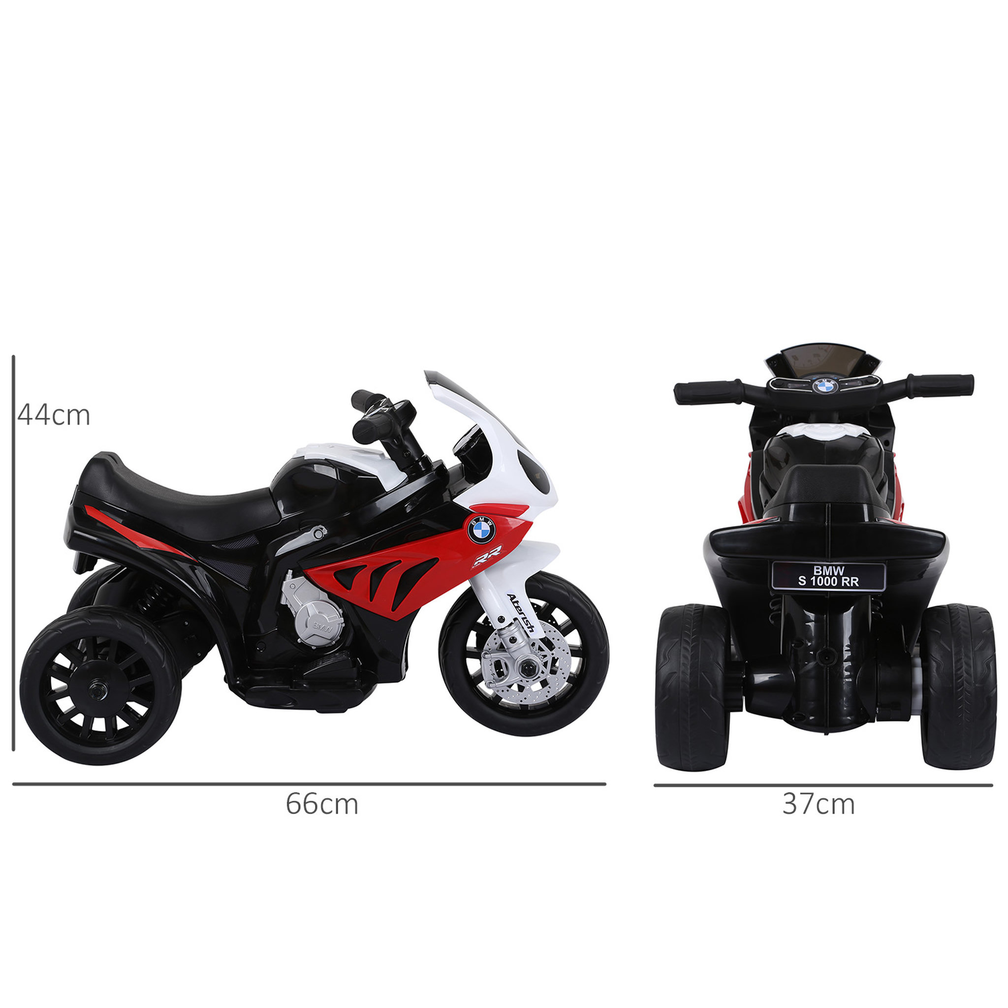 Voir la diapositive 3 : BMW Moto électrique pour enfants 3 roues 6 V 2,5 Km/h effets lumineux et sonores rouge BMW S1000 RR