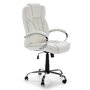 Voir la diapositive 1 : VS VENTA-STOCK Fauteuil de Bureau à Hauteur réglable et inclinable Nixon Similicuir Blanc