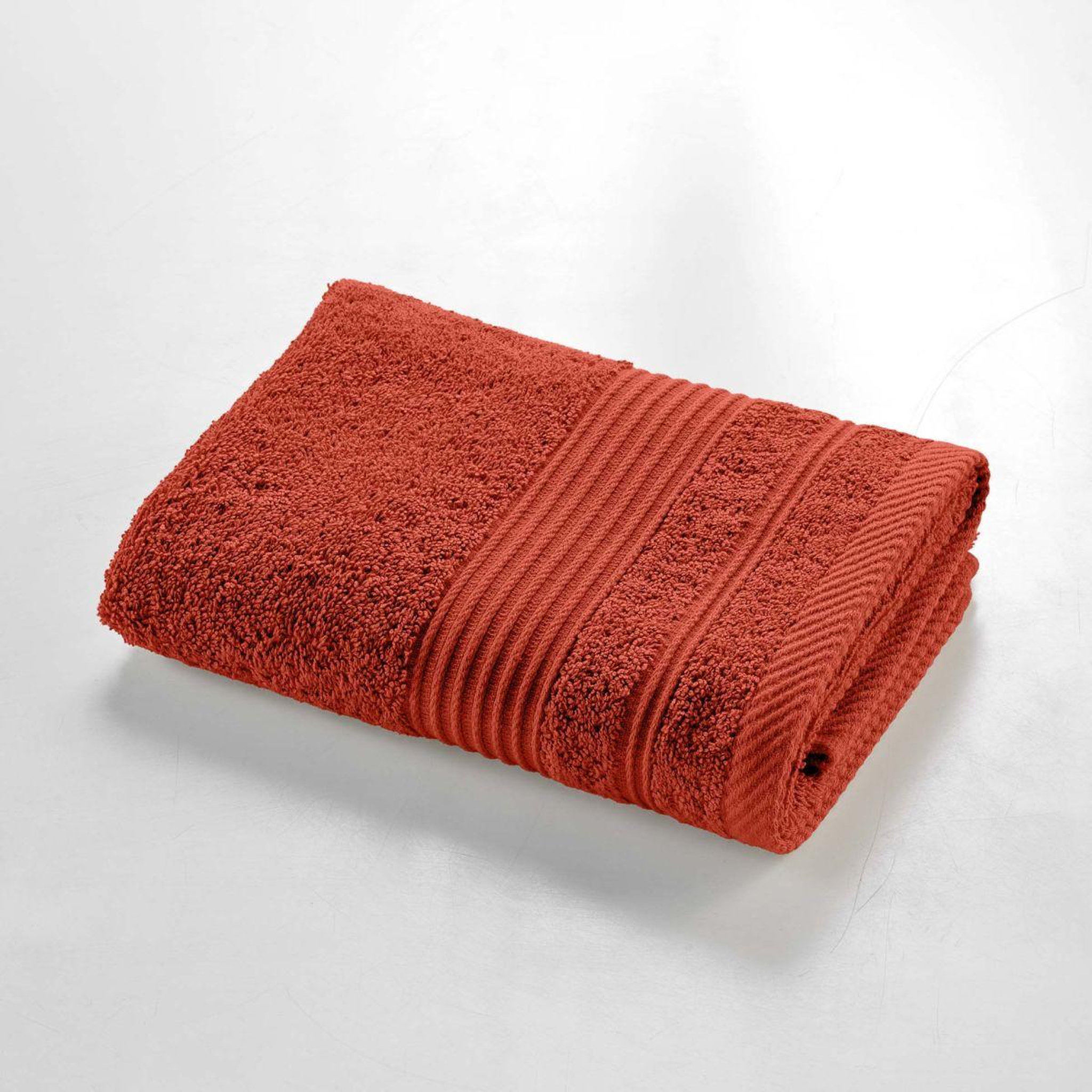 Voir la diapositive 2 : Douceur d'Intérieur Serviette de toilette  tendresse   50x90cm rouge