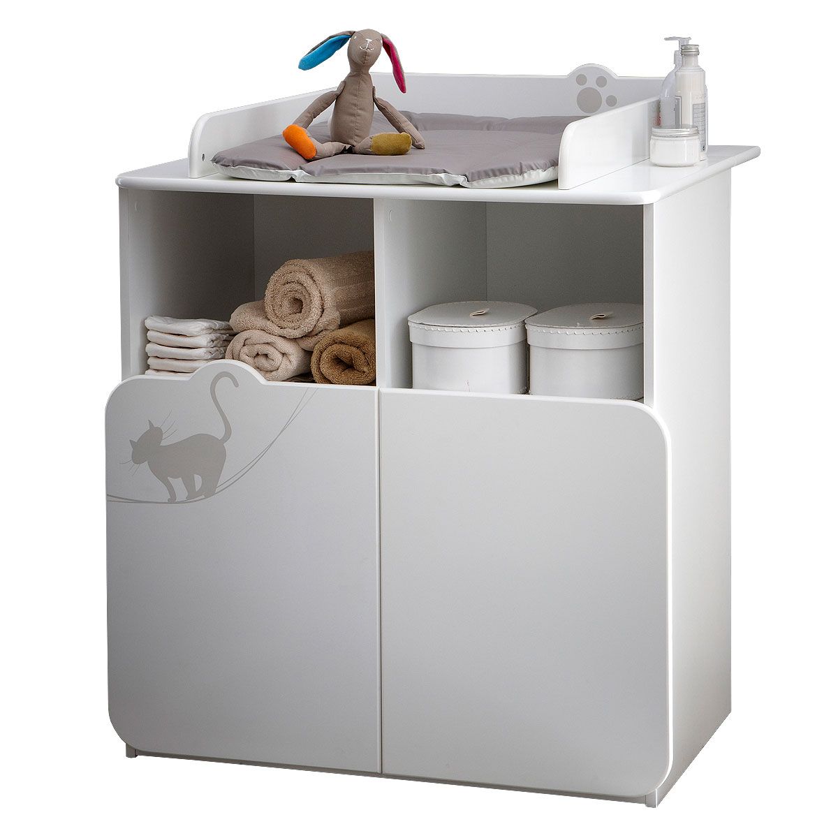 Commode + Plan à langer amovible KATY