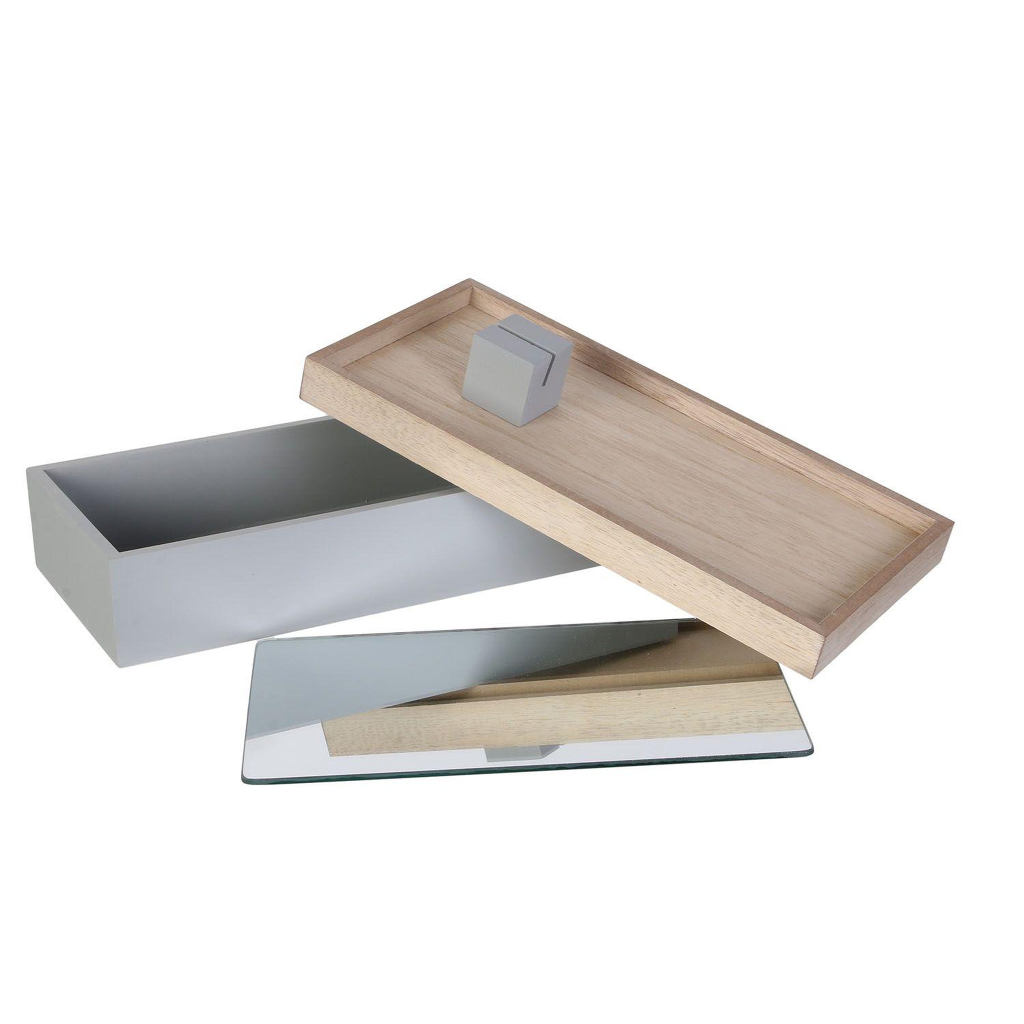 Voir la diapositive 2 : The Home Deco Factory Boîte à bijoux design avec miroir Home