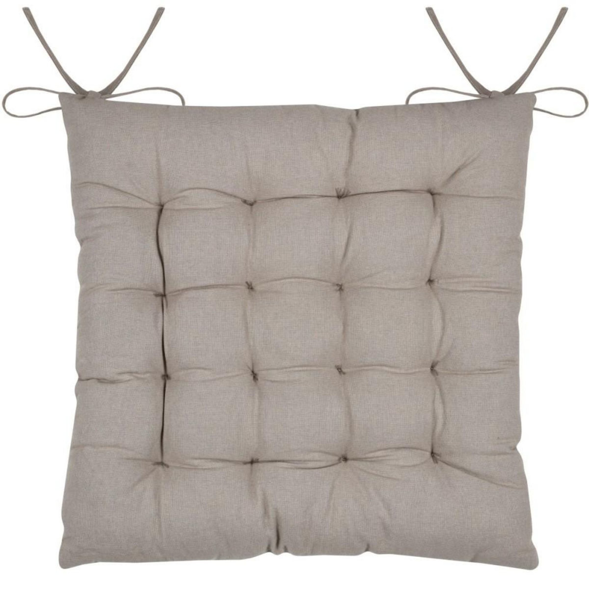 STOF Lot de 4 galettes de chaise réversible coton HEMERA