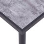 Voir la diapositive 4 : VIDAXL Table a manger Noir et gris beton 180x90x75 cm MDF