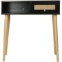 Voir la diapositive 1 : Habitat et Jardin Console cannage  Marine  - 100 x 29 x 81 cm - Noir