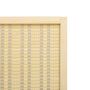 Voir la diapositive 5 : HOMCOM Paravent intérieur séparateur de pièce pliable 4 panneaux dim. 180L x 180H cm bois pin bambou coton
