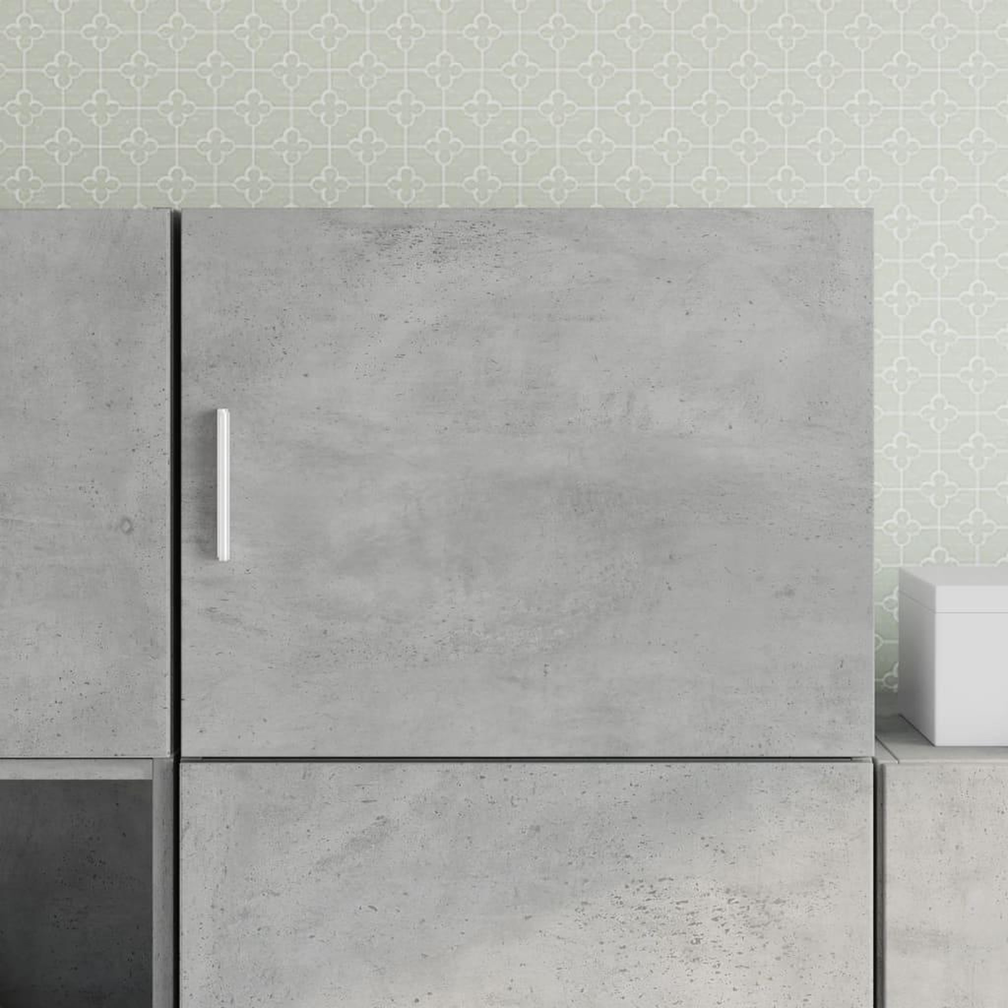 VIDAXL Armoire murale gris beton 50x42,5x40 cm bois d'ingenierie