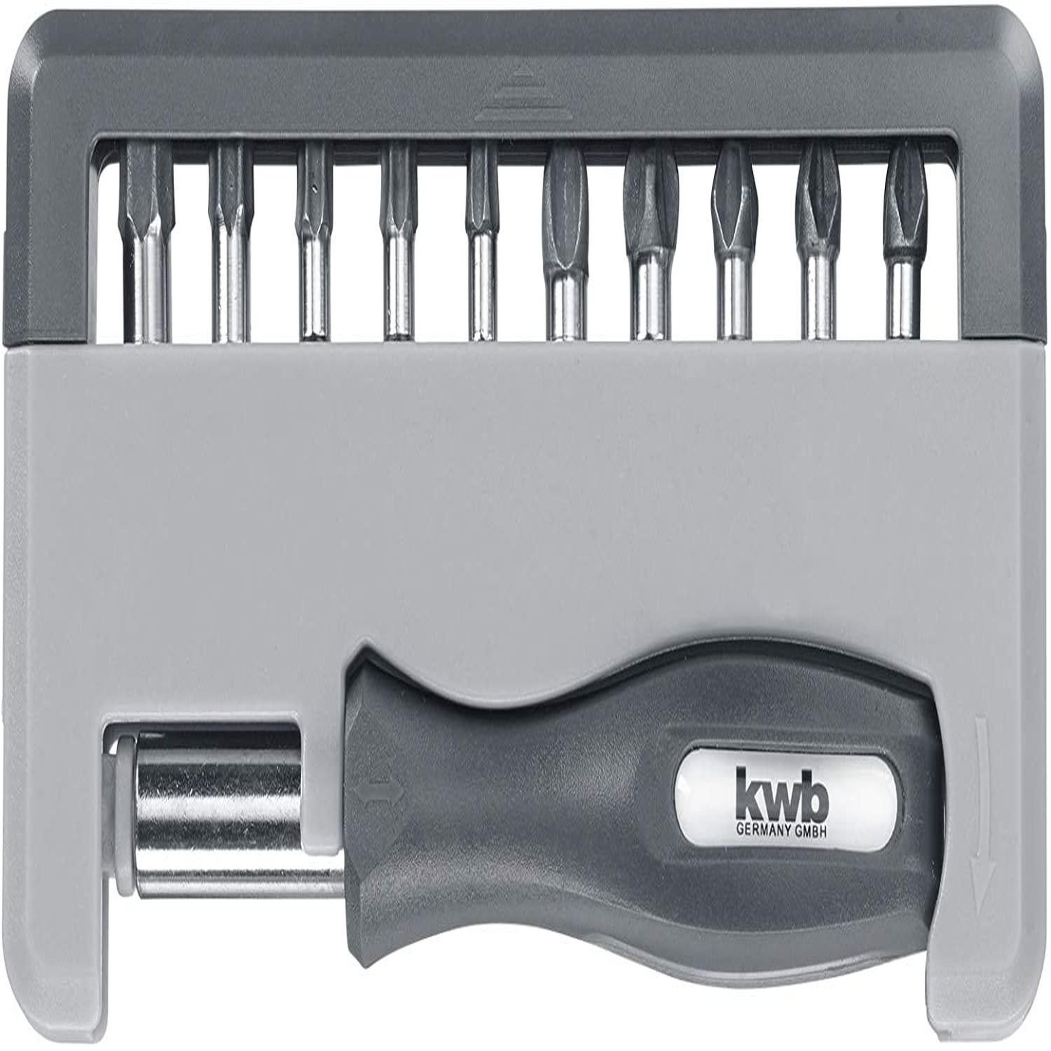 KWB Boîte de 12 embouts pratique en acier TQ60 pour perceuse visseuse sans fil
