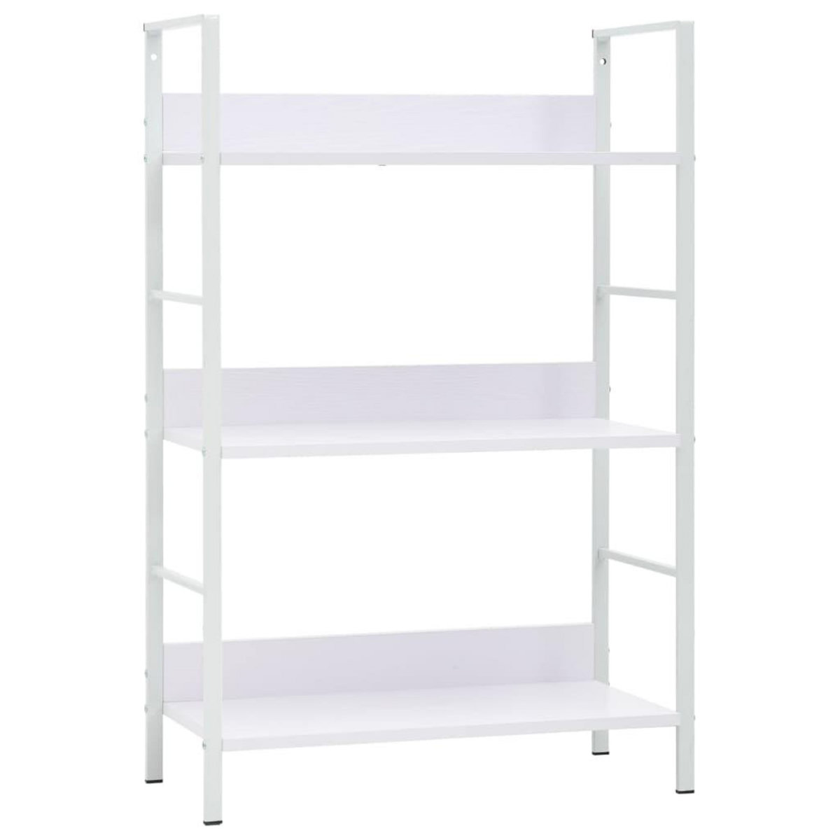 VIDAXL Bibliotheque a 3 niveaux blanc 60x27,6x90,5cm bois d'ingenierie