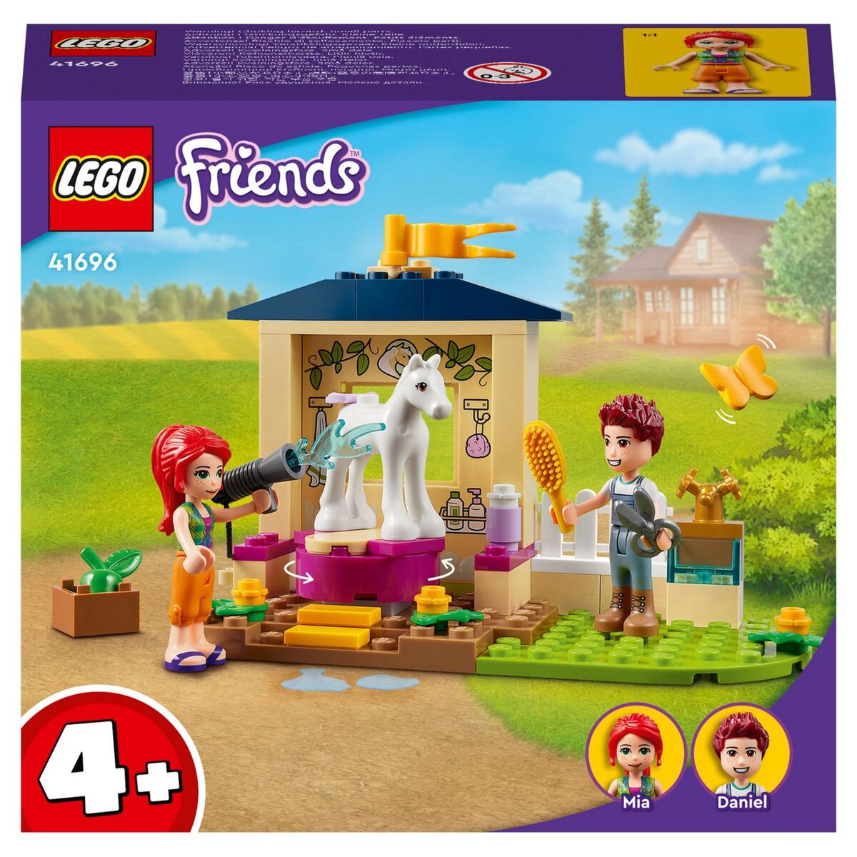 LEGO Friends 41696 Écuries de toilettage du poney, Jouet avec