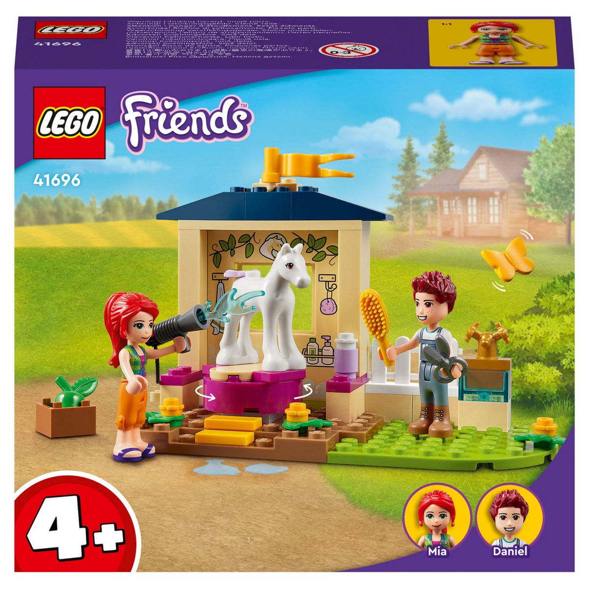 LEGO Friends 41696 Écuries de toilettage du poney,  Jouet avec Cheval pour Enfants de 4 Ans et Plus, Inclut avec Animaux de la Ferme