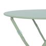 Voir la diapositive 6 : SWEEEK Table de jardin bistrot pliable - Emilia ronde - Table ronde Ø60cm en acier thermolaqué