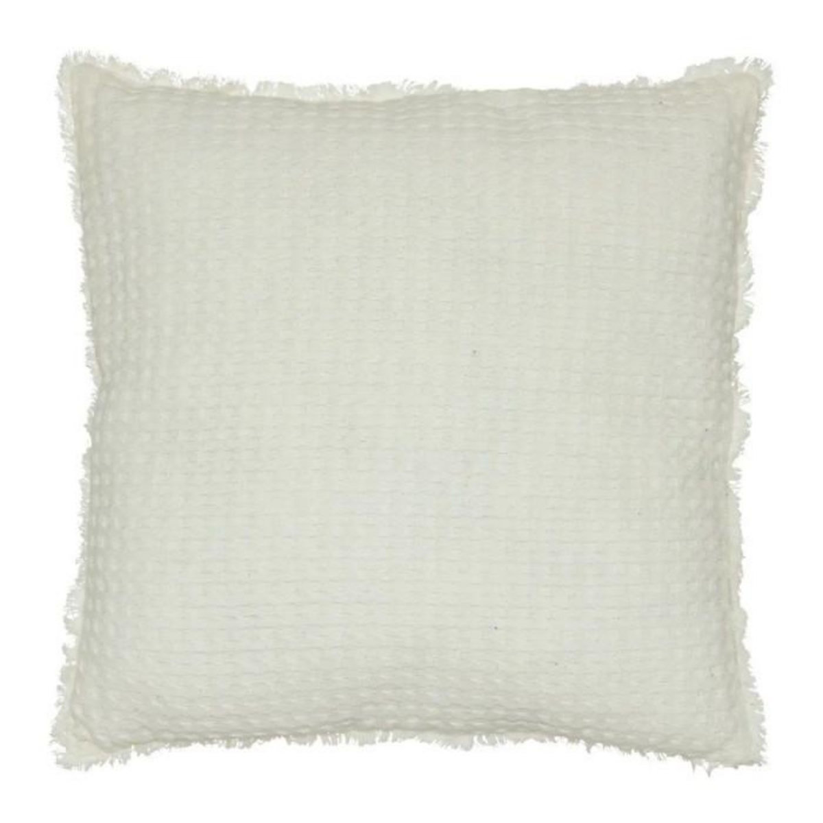 ATMOSPHERA Coussin Nid d'Abeille  Widdy  45x45cm Blanc